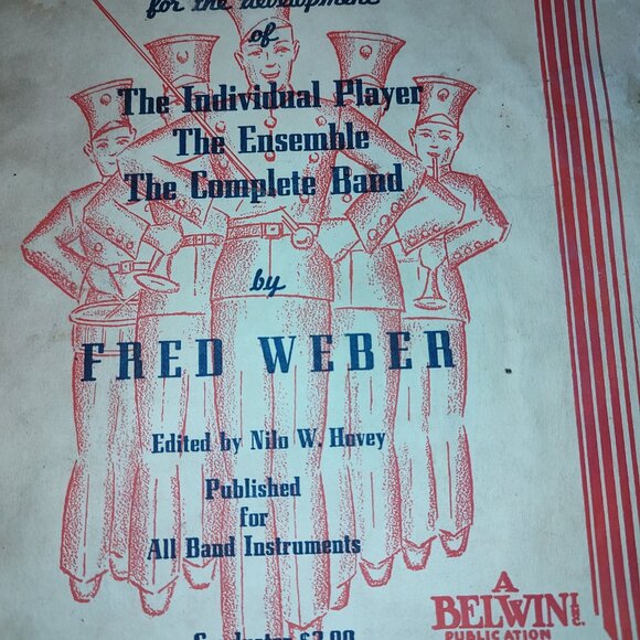 1945 Belwin Elementary Band Method Band Book-Tombone AS IS -Flawed - Picture 3 of 15